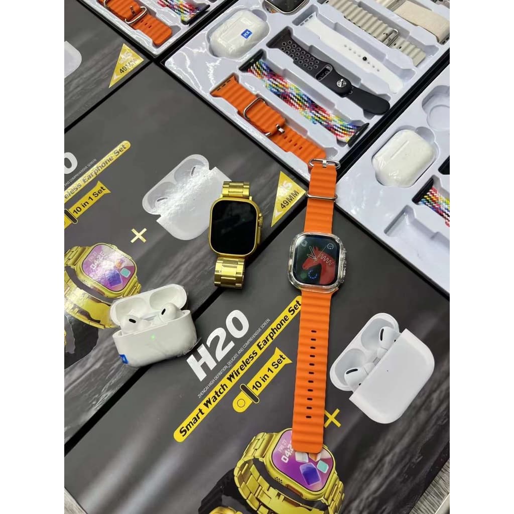 H20 Ultra Smart Watch & Earbuds