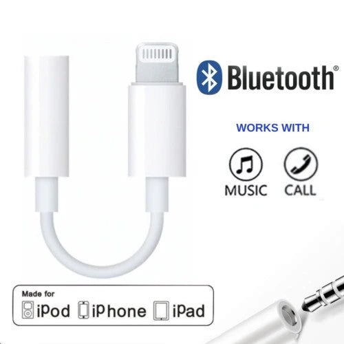 Lightning to 3.5mm Headphone Jack Adapter | Audio Cable Converter for iPhone