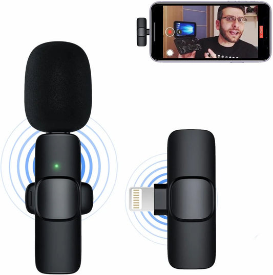 K9 Wireless Lavalier Microphone Single & Dual | Plug-and-Play Mic for Android & iPhone
