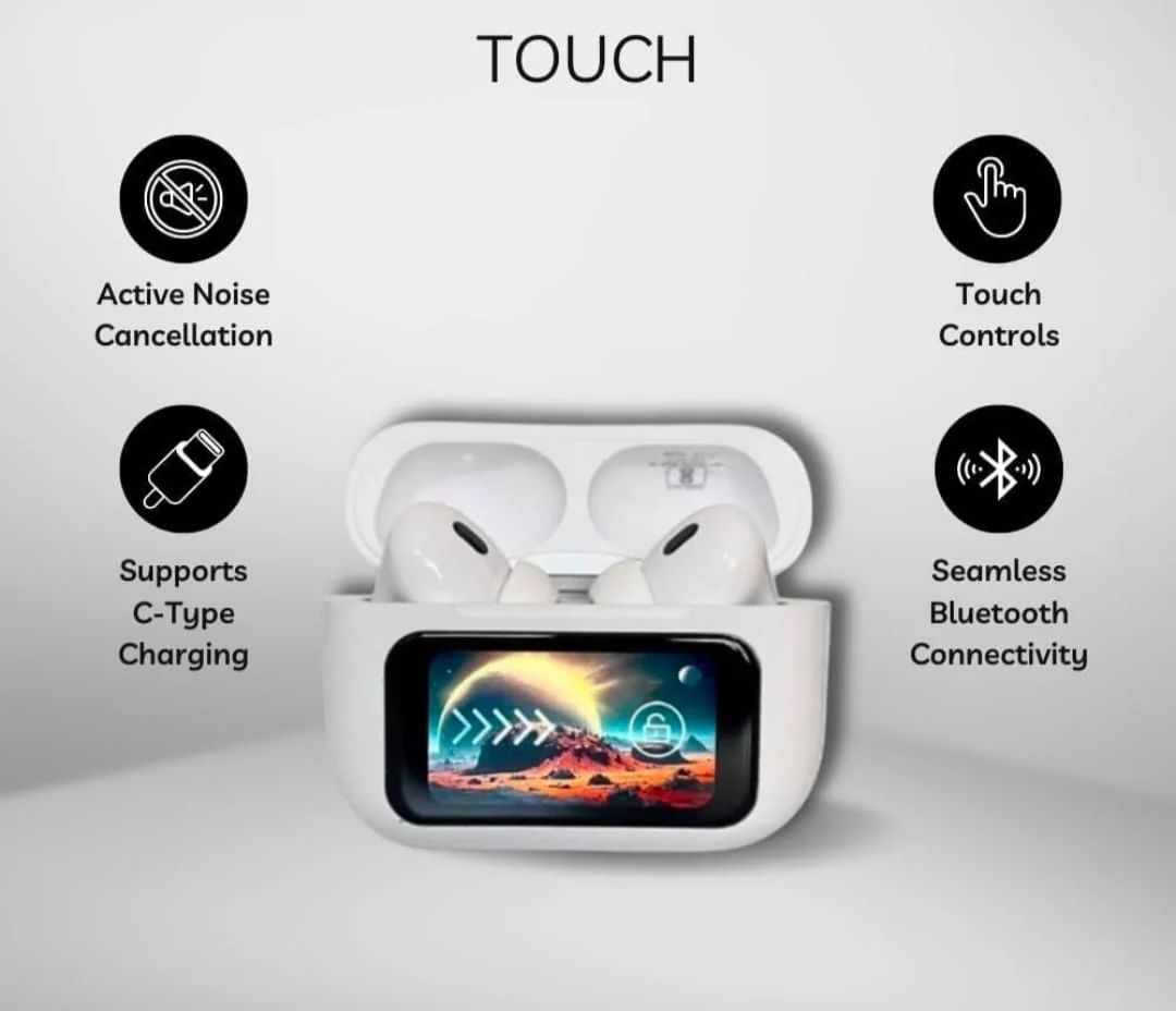 Firozvi Pro 2 Wireless Earbuds with LCD Display