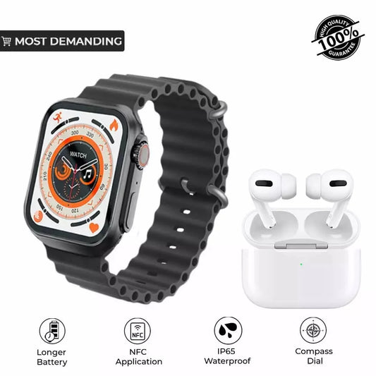 H20 Ultra Smart Watch & Earbuds